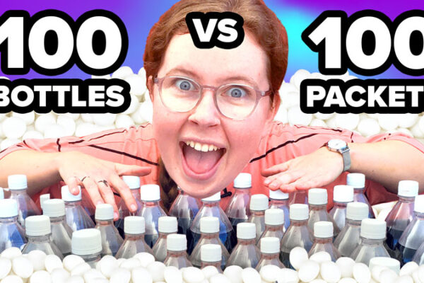 Challenge - Self Control (100 Packets of Mentos vs 100 Bottles of Cola)